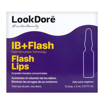 Lookdore IB+Flash Lips, ampułki zwiększające objętość ust, 2 ml, 10 szt.