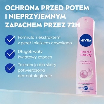 Nivea Pearl & Beauty, antyperspirant w spray'u, 150 ml