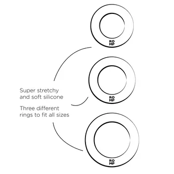 Romp Remix Trio, zestaw pierścieni erekcyjnych, 3 szt.