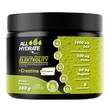AllHydrate Elektrolity + Creatine Green Apple, proszek, smak zielone jabłuszko, 380 g
