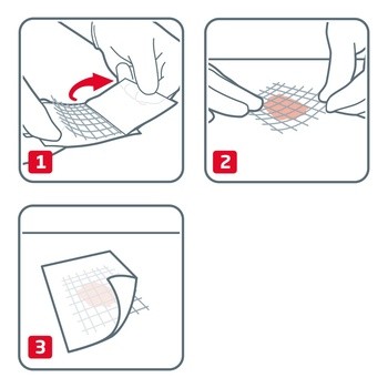 Leukoplast Cuticell paraffin, opatrunek, 5 x 5 cm, 5 szt.