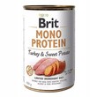 Brit Mono Protein Turkey & Sweet Potato, monobiałkowa karma mokra dla psów, indyk i batat, 400 g