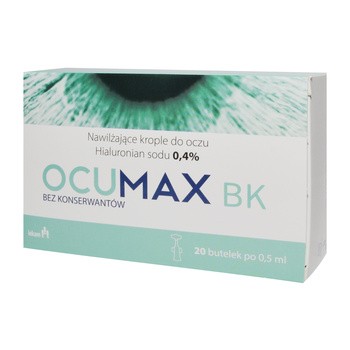 Ocumax BK 0.4%, krople do oczu, 0,5 ml, 20 butelek
