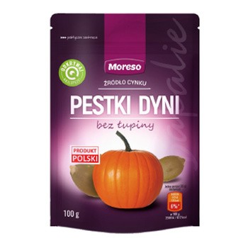 Moreso, pestki dyni bez łupiny, 100 g