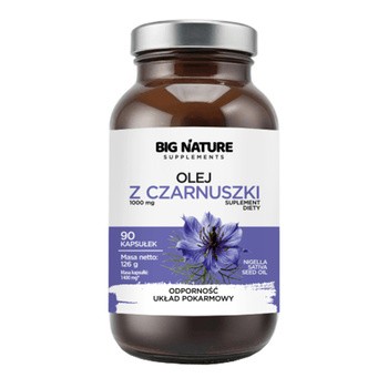 Big Nature Olej z czarnuszki, kapsułki, 90 szt.
