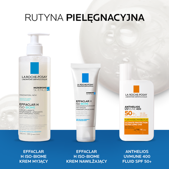 La Roche-Posay Effaclar H ISO-Biome, kojący krem myjący, 200 ml