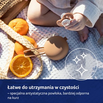 Lovi, silikonowe etui na smoczek, Granola, 1 szt.