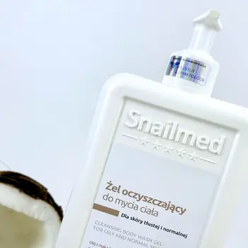 Snailmed, żel oczyszczający do mycia ciała, dla skóry tłustej i normalnej, 320 ml