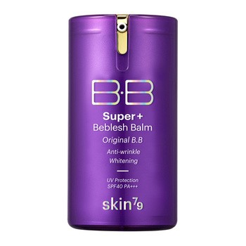 Skin79 Super+ Beblesh Balm Purple, krem BB nawilżająco-rozjaśniający, SPF 40+, 40 g