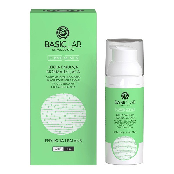 BasicLab BasicLab Complementis, normalizująca emulsja do twarzy, 50 ml