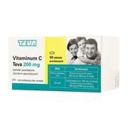 Vitaminum C Teva, 200 mg, tabletki powlekane, 50 szt.