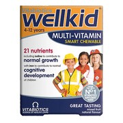 Vitabiotics Wellkid Multi-Vitamin, tabletki do żucia, smak owocowy, 30 szt. https://azcdn.doz.pl/image/d/product/db42fbd7-scale-180x180.png