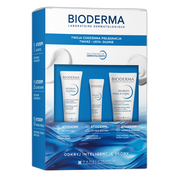 Zestaw Bioderma Atoderm, krem odżywczy, 40 ml + balsam do ust, 15 ml + krem do rąk i paznokci, ultraodżywczy, 50 ml