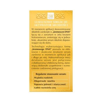 Dermika Luxury Gold 24K, luksusowe serum 3D na dzień i na noc, 60 g