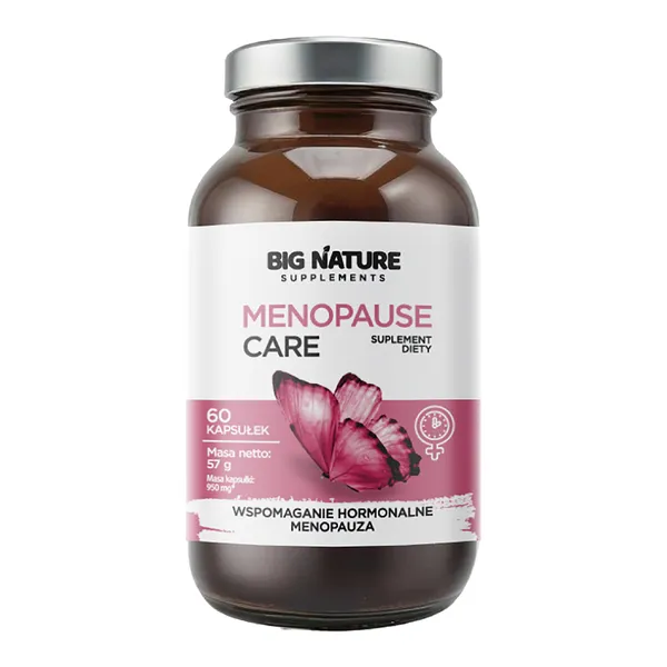 Комплекс при менопаузе Big Nature Menopause Care, клевер красный и витамин D3, 60 мягких капсул — фото 2