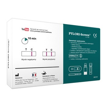 PYLORI-Screen, szybki test do wykrywania przeciwciał Helicobacter pylori, 1 szt.