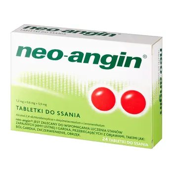 Neo-Angin 1,2 mg+0,6 mg+5,9 mg 24 tabletki [DIVAPHARMA]