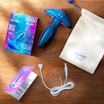 Durex Play Vibrating Butt, wibrująca zatyczka analna, 1 szt.