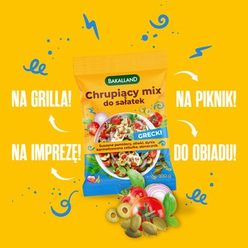 Bakalland, chrupiący mix do sałatek, grecki, 100 g