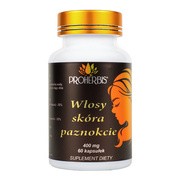 Proherbis Włosy, skóra, paznokcie, kapsułki, 60 szt.