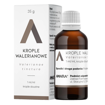 Krople walerianowe (nalewka walerianowa), 35 g (Amara)