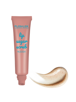 Flos-Lek Lip Care, peeling cukrowy do ust, nudish, 14 g