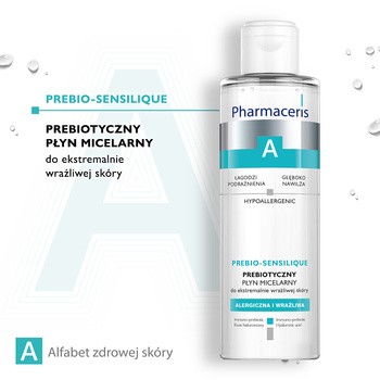 Pharmaceris A, Prebio-Sensilique, prebiotyczny płyn micelarny do ekstremalnie wrażliwej skóry, 200ml