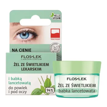 Żel ze świetlikiem lekarskim i babką lancetowatą do powiek i pod oczy 10g [Flos-Lek] - FLOSLEK Sp. z o o.