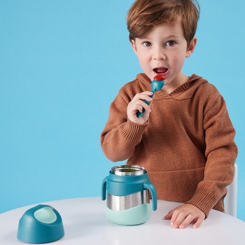 B.box, Termos obiadowy na zupę i obiad dla dzieci, Emerald Forest, 335 ml