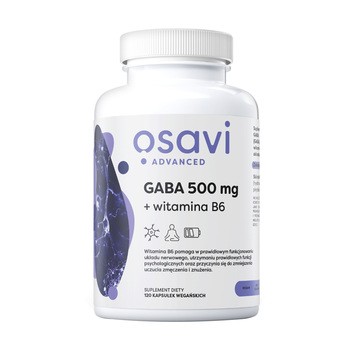 Osavi Gaba 500 mg + witamina B6, kapsułki, 120 szt.