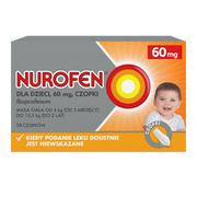 Nurofen dla dzieci, 60 mg, czopki, 10 szt.