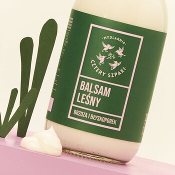 Mydlarnia 4 Szpaki, Balsam do ciała Leśny, Brzoza i Błyskoporek, 210 ml