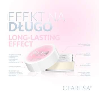 Claresa Fixing Pow(d)er!, sypki puder fiksujący, 5,5 g