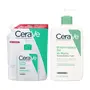 Zestaw CeraVe, oczyszczający żel do mycia dla skóry normalnej i tłustej,  473 ml + opakowanie uzupełniające refill, 473 ml