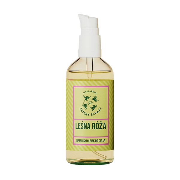 Cztery Szpaki Mydlarnia 4 Szpaki, Leśna Róża, superlekki olejek do ciała, 100 ml — Składniki i ocena