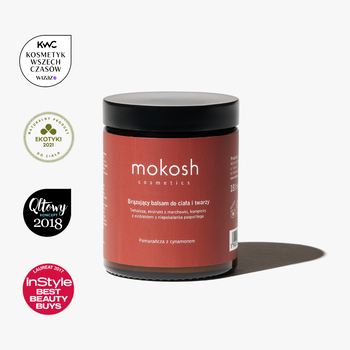Mokosh, balsam brązujący do twarzy i ciała, pomarańcza z cynamonem, 180 ml