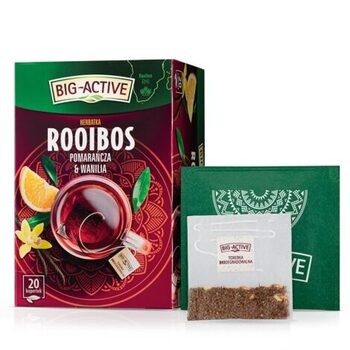 Big-Active Herbatka Rooibos Pomarańcza & Wanilia, torebki, 20 szt.