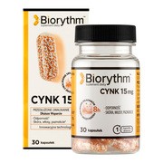 Biorythm Cynk 15 mg, kapsułki o przedłużonym uwalnianiu, 30 szt. https://azcdn.doz.pl/image/d/product/00994abc-scale-180x180.png