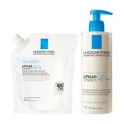 Zestaw La Roche-Posay Lipikar Syndet AP+, krem myjący uzupełniający poziom lipidów, przeciw podrażnieniom skóry, 400 ml + opakowanie uzupełniające, 400 ml https://azcdn.doz.pl/image/d/product/7090cb83-scale-180x180.png