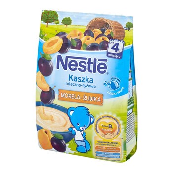 Gerber, kaszka mleczno-ryżowa, śliwka-morela po 4 miesiącu, 230 g