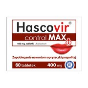 Hascovir Control MAX, 400 mg, tabletka, 60 szt.