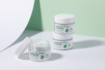 APLB AHA BHA PHA Centella Facial Cream, krem złuszczająco-kojący do twarzy z kwasami i wąkrotą azjatycką, 55 ml