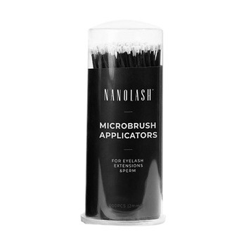 Nanolash Microbrush Applicator, bezwłókienkowe aplikatory do rzęs, 2 mm, 100 szt.