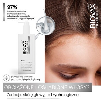 Zestaw Biovax Trychologic Advanced Detox, szampon, 200 ml + maska, 200 ml