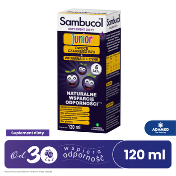 Sambucol Junior, płyn, 120 ml