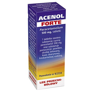Acenol Forte, tabletki, 500 mg, 20 szt.