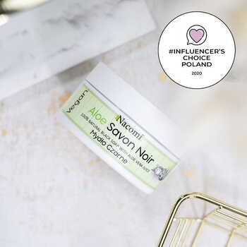 Nacomi Aloe Savon Noir, aloesowe czarne mydło z sokiem z aloesu, 125 g