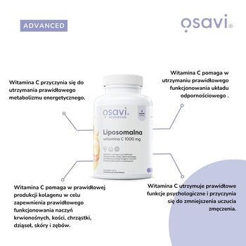 Osavi Liposomalna witamina C 1000 mg, kapsułki twarde, 60 szt.
