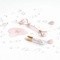 Zestaw Crystallove Rose Quartz, roller do twarzy + płytka gua sha + buteleczka roll-on, 1 szt.