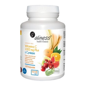 Aliness Witamina C 1000 mg Plus z cynkiem, kapsułki, 100 szt.